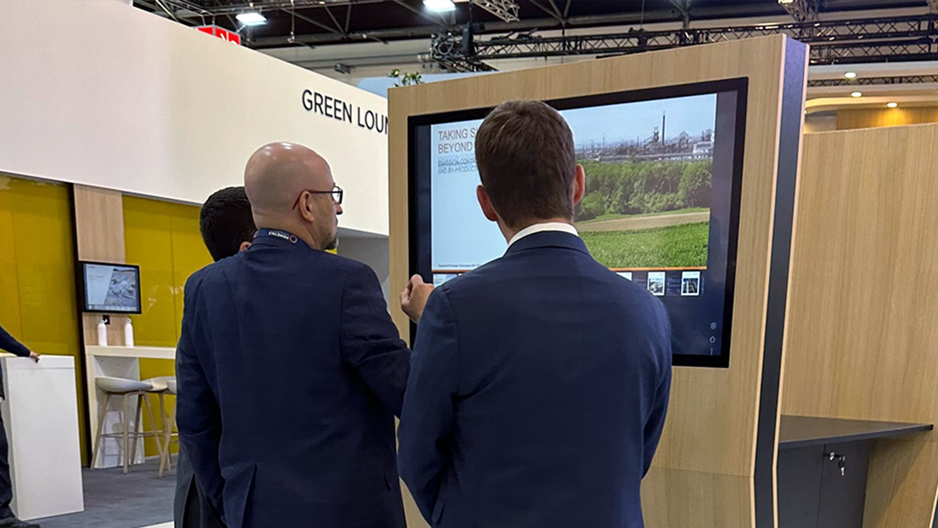 Messestand wo presono im Einsatz ist